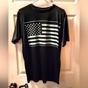 Mossy Oak Polyester American Flag Shirt Size Medium